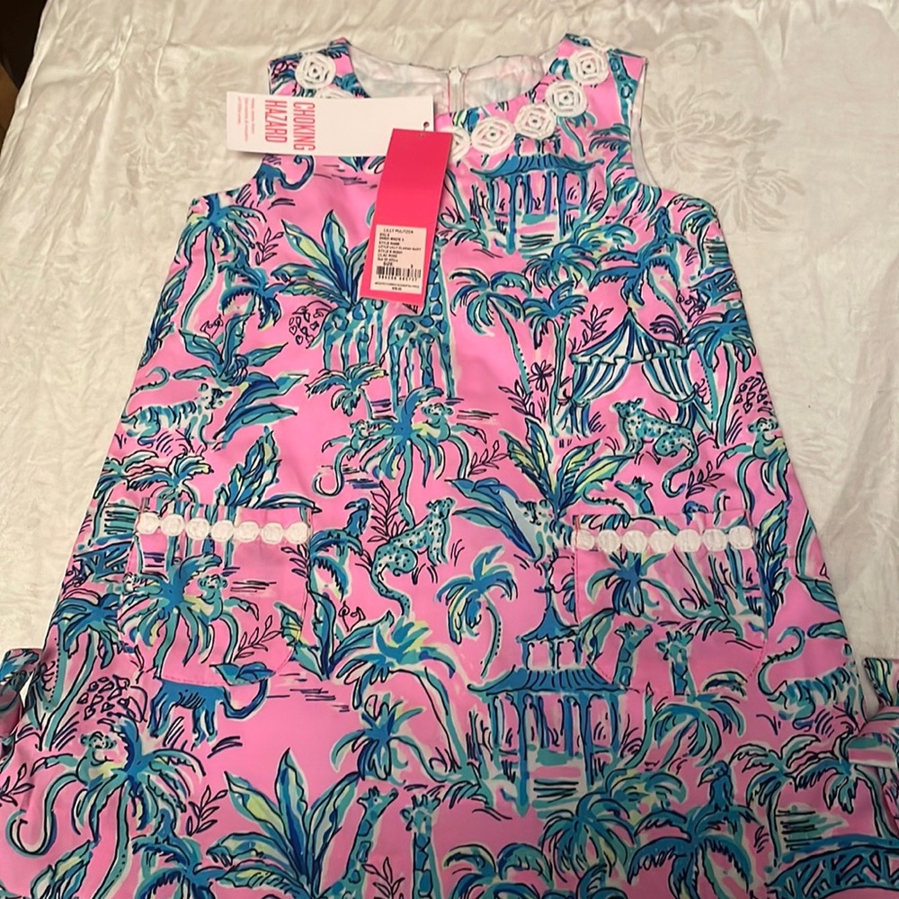 NWT size 3 Little  Shift color Lilac Rose Out of Office print. The price is firm